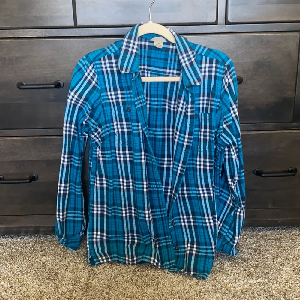 Duluth Trading Blue flannel
